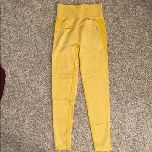 Gymshark Yellow High-Waisted Leggings